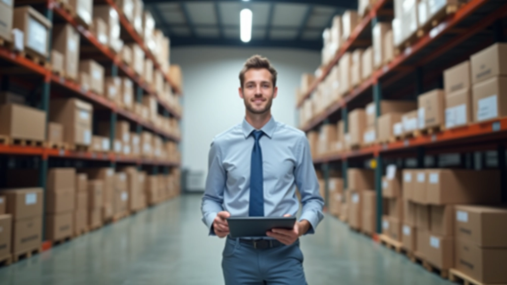 Moderní kancelářský prostor s počítači a inventárními podklady